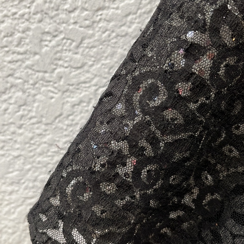 Jessica McClintock Gunne Sax Lace Sequin Maxi Dress - Picture 17 of 17